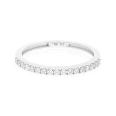 0.25 Karat SI Reinheit HI Farbe Diamant Halb-Eternity-Ring 14k Weißgold