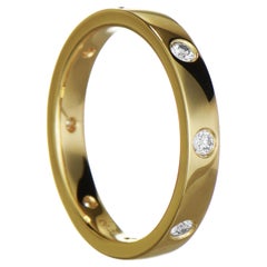 0.25 Carat White Diamond Yellow Gold Eternity Ring