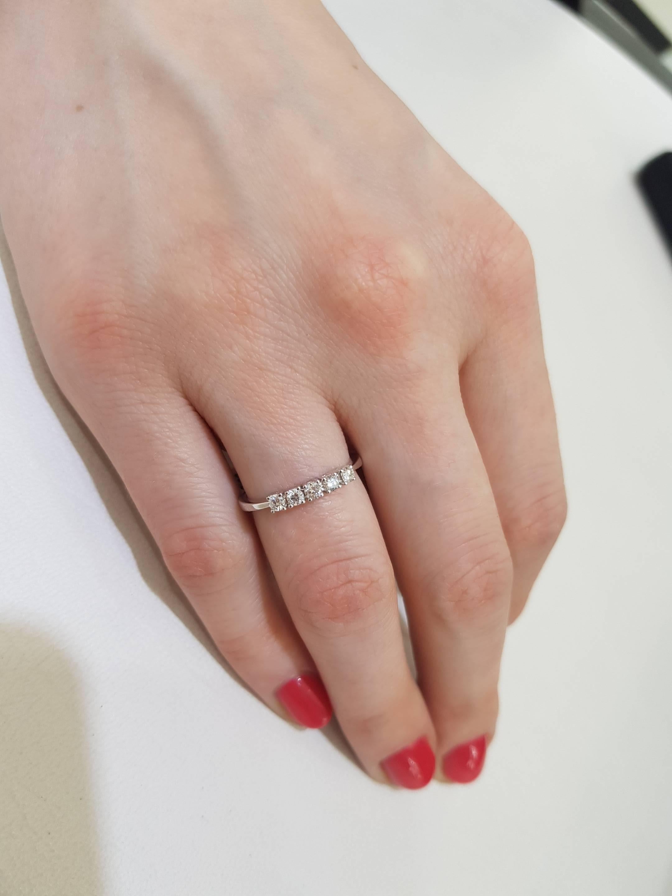 white gold half eternity ring