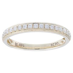 0.25 Ct Diamonds in 14K Yellow Gold 1981 Classic collection Wedding Band Ring
