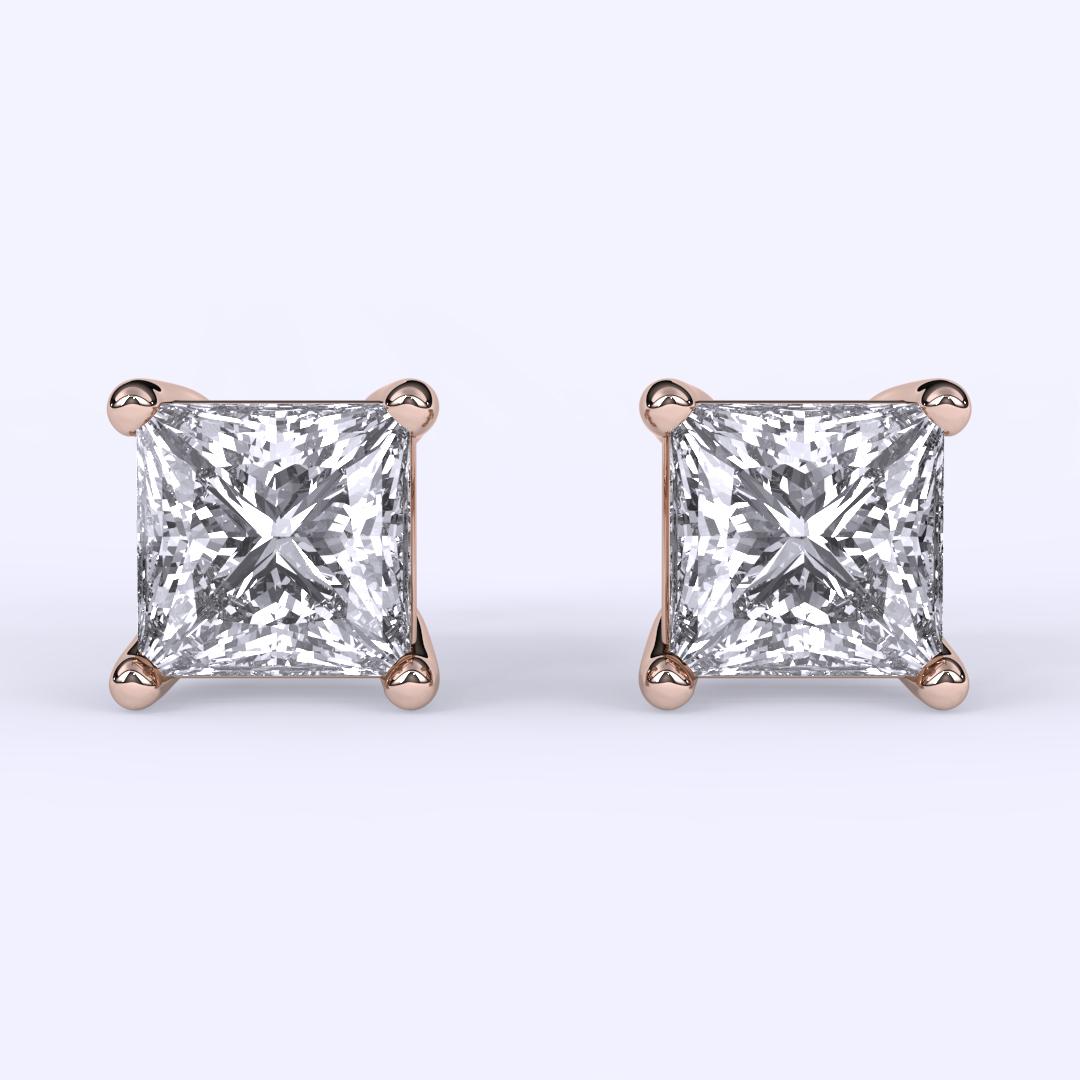 0.25 CT GH-I1 Clarity Natural Diamond Princess Cut Stud Earrings for Men and Women, 4 Prong Martini Settings, Butterfly Pushbacks, 14K Gold

Specification:
Brand: Aamiaa
Metal Purity: 14k
Design: 4 Prong Martini Studs
Main Center Stone Shape: