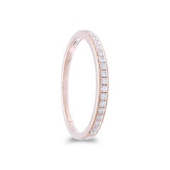 0.25 ctw Diamond Wedding Band 1981 Classic Collection Ring in 14K Rose Gold