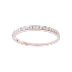 0,25 ctw Alianza de Diamantes 1981 Anillo de la Colección Clásica en Oro Rosa de 14 quilates