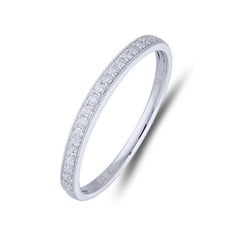 Fede nuziale con diamante da 0,25 ctw 1981 Classic Collection'S in oro bianco 14K