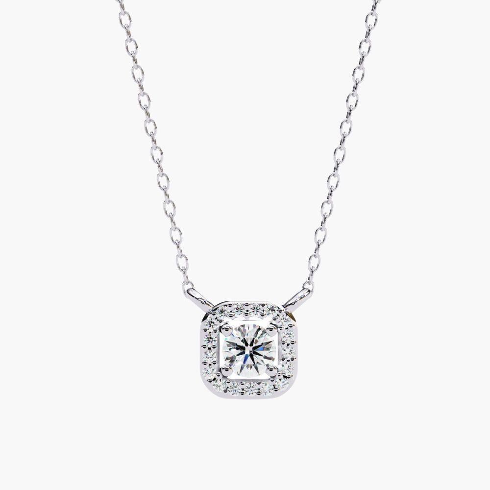 Product Details
Metal Type: 14k Gold
Diamond Type: Natural Diamond
Carat Total Weight (ctw): 0.25 Ctw
Total Number of Stones: 18 pc
Diamond Cut: Round Cut
Diamond Color: Near Colorless
Diamond Clarity: SI+ 
Pendant Height: 6.5mm
Setting Type: Prong