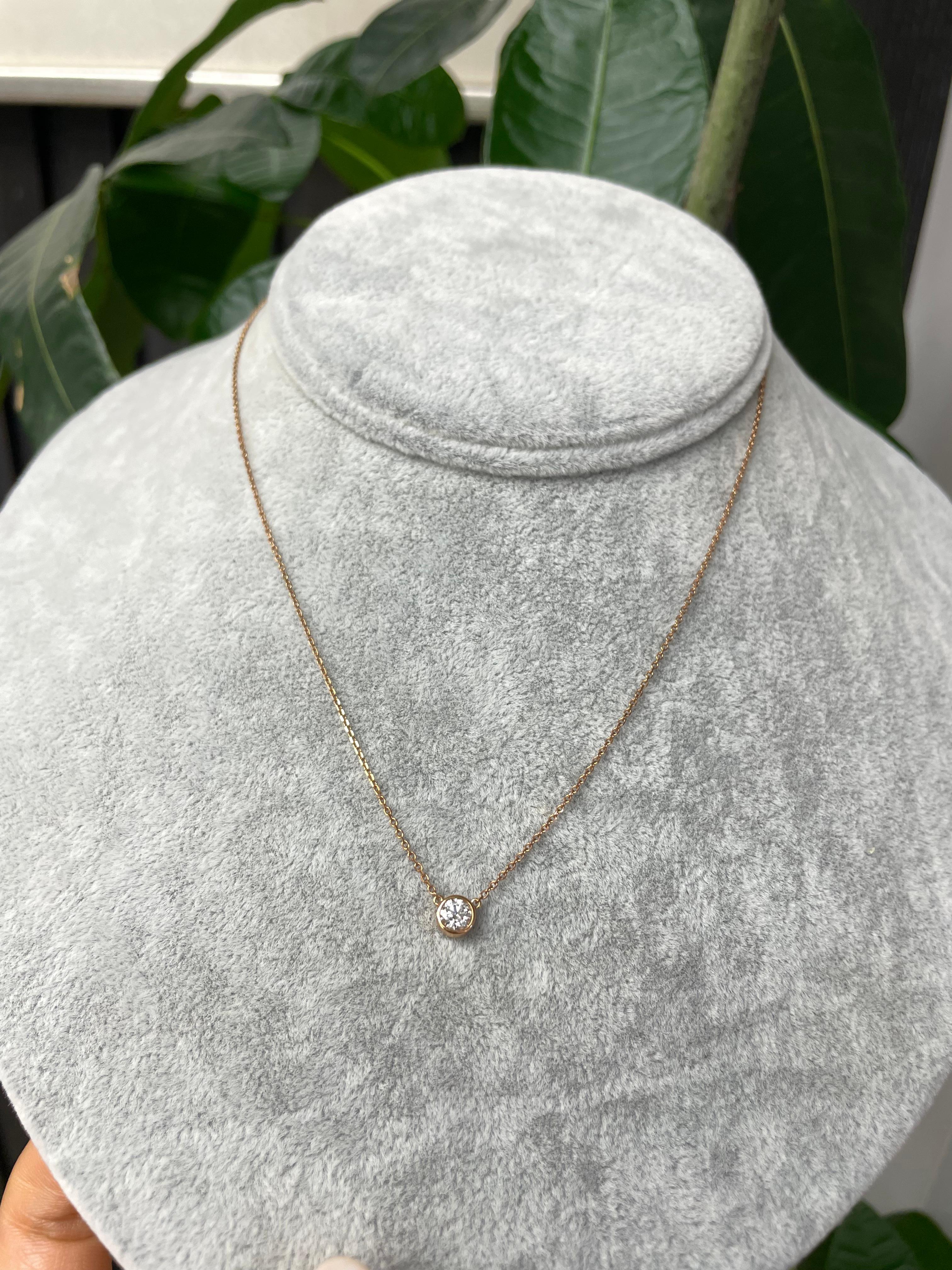 Sometimes less is more, our dainty Bezel set diamond necklace is a must have piece. This dainty and delicate piece is a stunning addition for any occasion. Definitely easy to match and can be wear itself or stack with our necklaces. 

Product