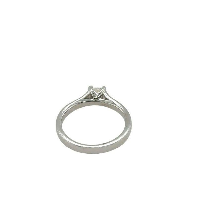 0.25ct G/VS Solitaire Princess Cut Diamond Ring in 18ct White Gold For Sale 2