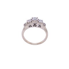 0.25ct Illusion 3 Stone Round Diamond Ring in 10ct Gold