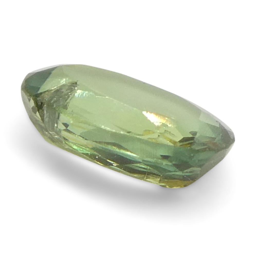 0.25ct Oval Yellowish Green to Greyish Purple Alexandrite from Brazil For Sale 4