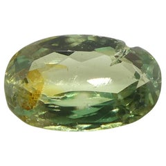 0.25ct Oval Yellowish Green to Greyish Purple Alexandrite from Brazil