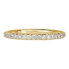 0.25ct Round Brilliant Cut Diamond Band in 18k Yellow Gold