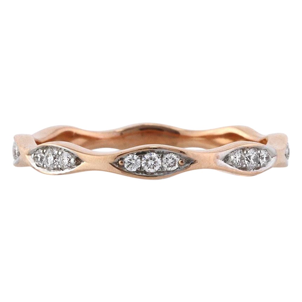 0.25ct Round Brilliant Cut Diamond Eternity Band in 14k Rose Gold