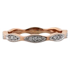 0.25ct Round Brilliant Cut Diamond Eternity Band in 18k Rose Gold