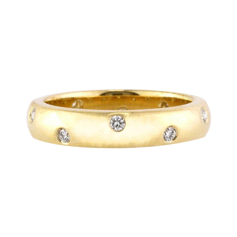 0.25ct Round Brilliant Cut Diamond Eternity Band in 18k Yellow Gold