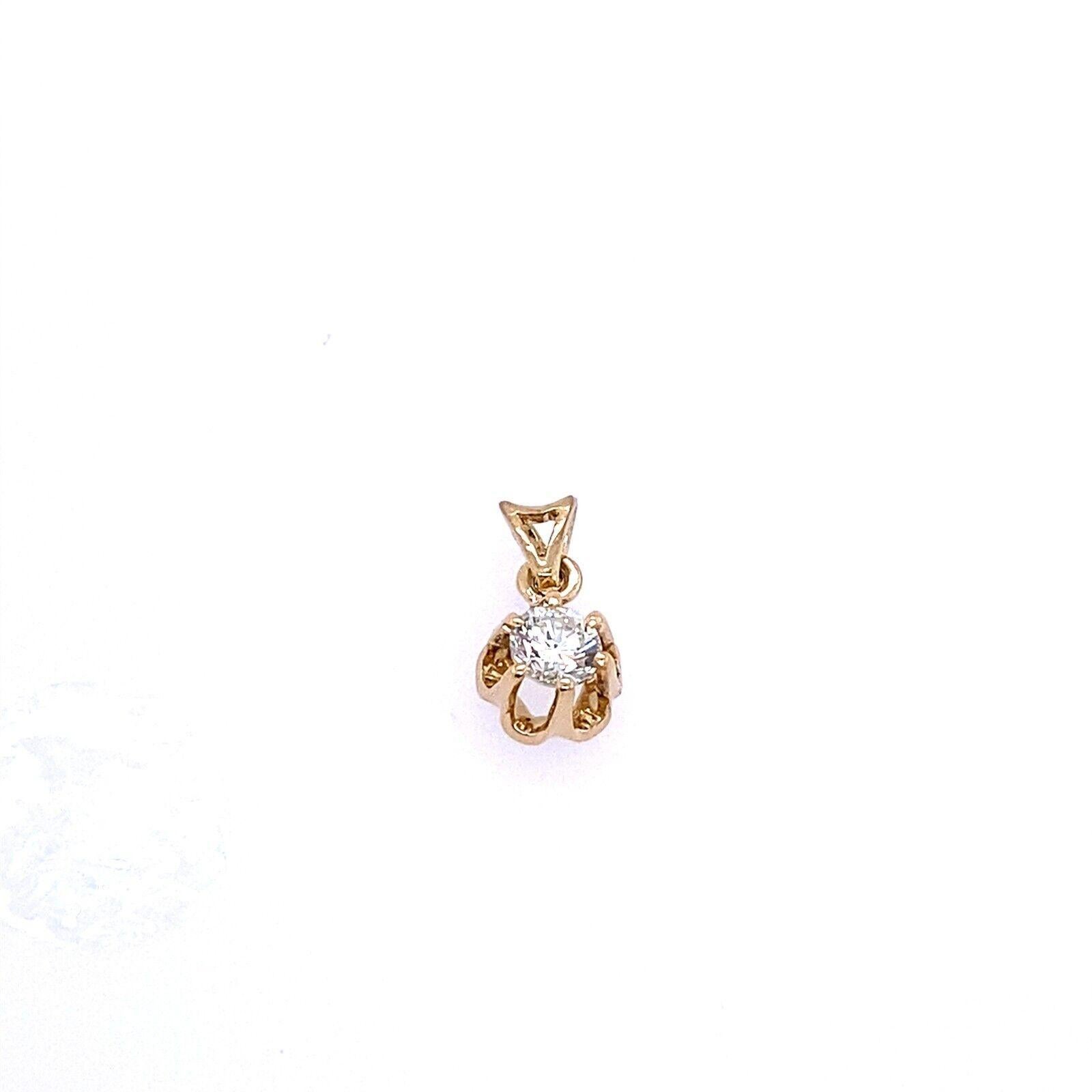 This delicate 18ct yellow gold pendant features a 0.25ct J/K VS diamond,  can be worn with a 16-inch or 18-inch 18ct yellow gold chain.This pendant is a perfect gift for your loved ones and yourself.

Additional Information: 
Total Diamond Weight: