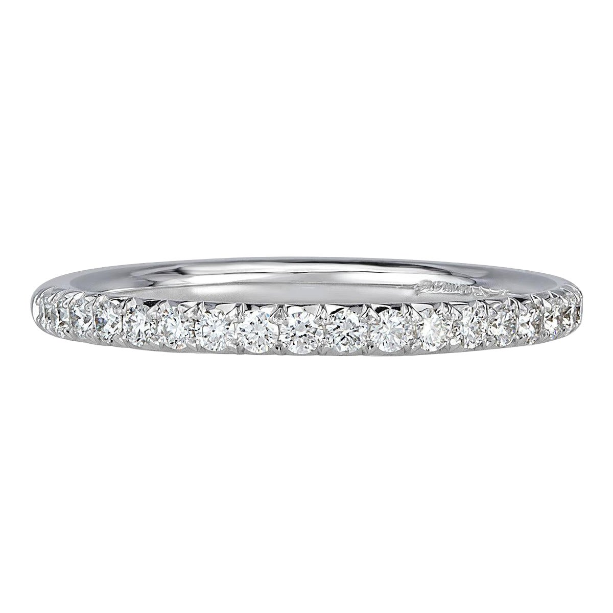 0.25ct Round Brilliant Cut Diamond Wedding Band in Platinum