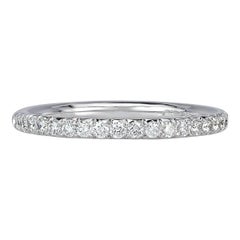 0.25ct Round Brilliant Cut Diamond Wedding Band in Platinum