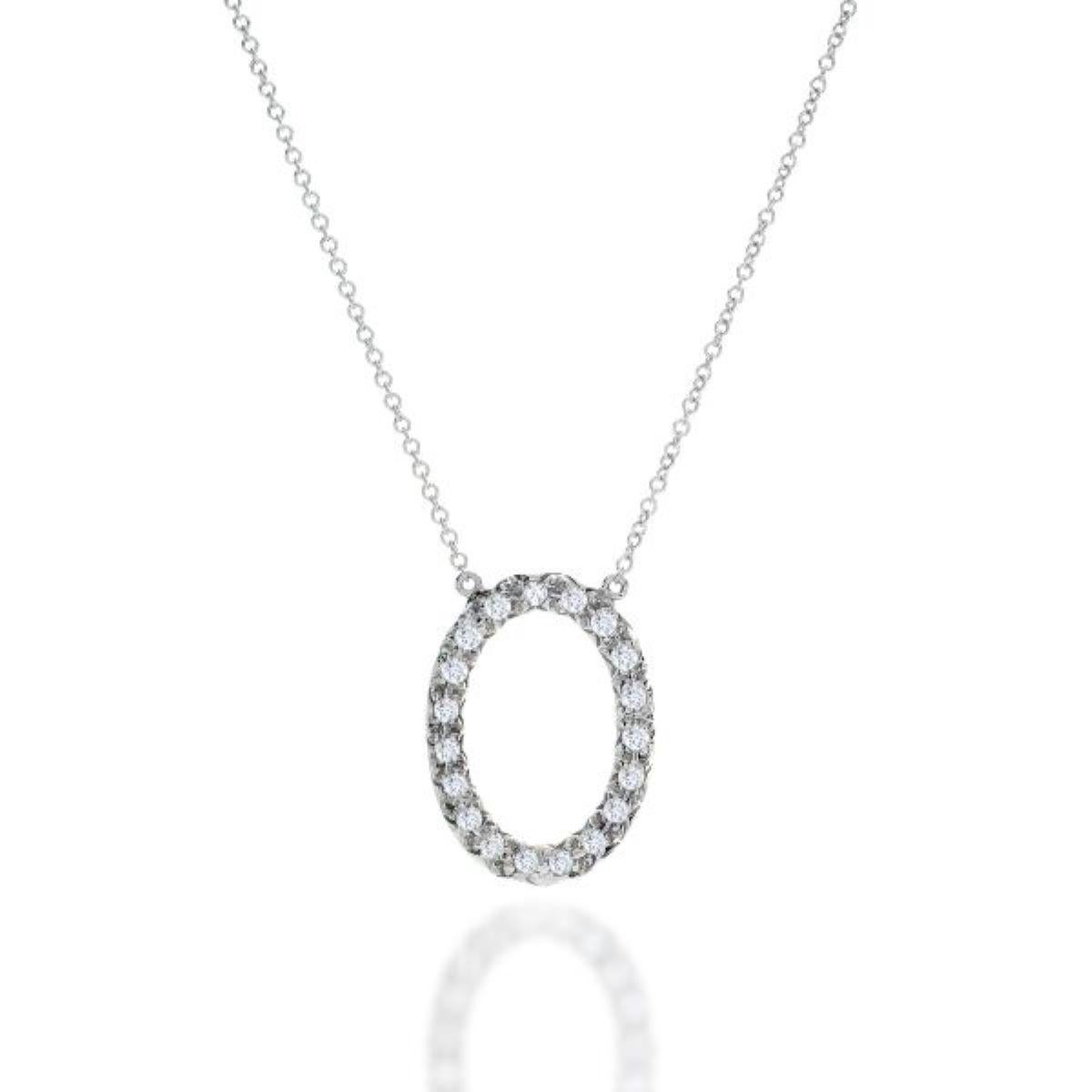 Metal: 18KT White Gold
Chain Length: 18