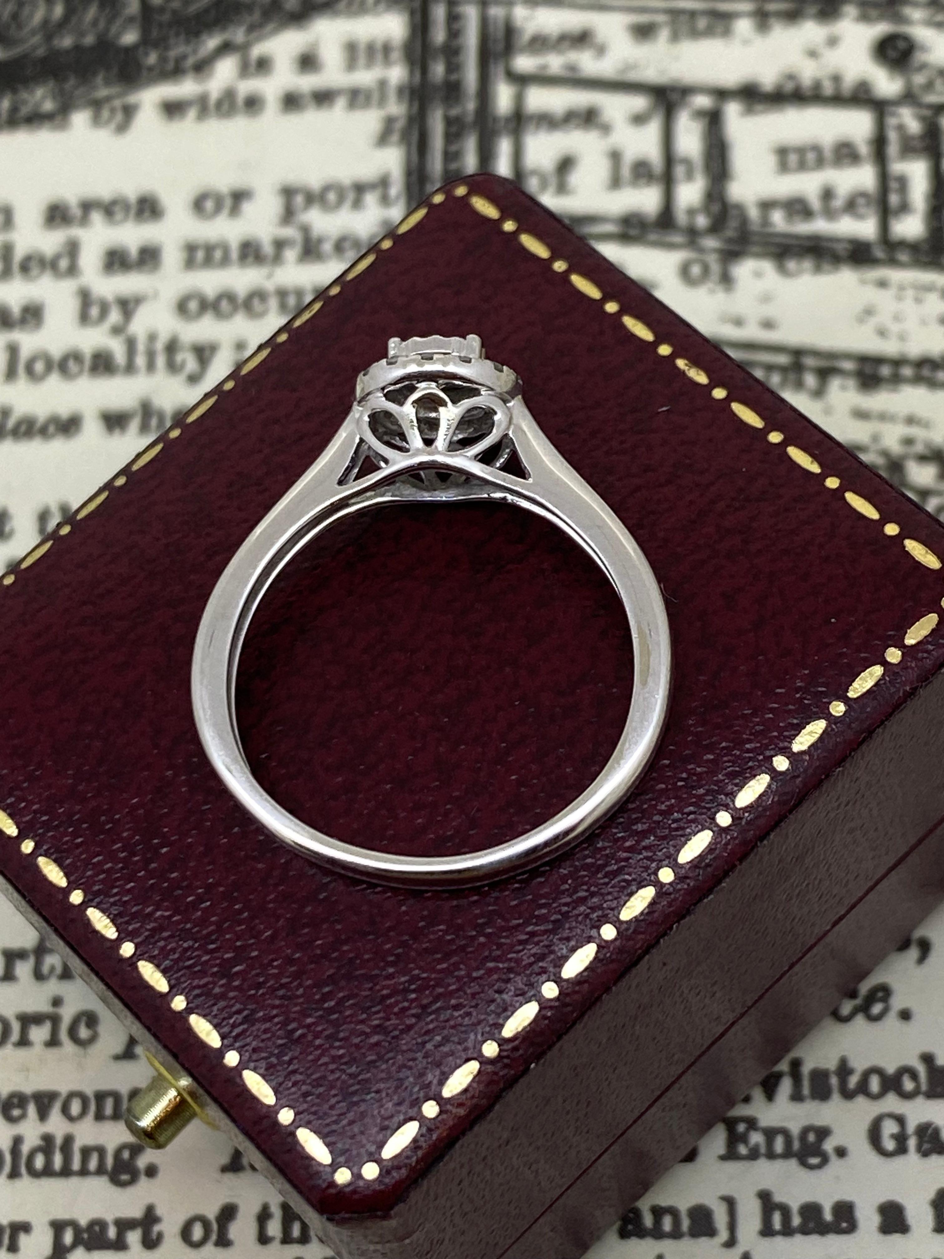 0.25ct Solitaire with Accents Diamond Engagement Ring in 10K Gold by M. Hill. For Sale 2