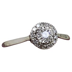 0.25ct Solitaire with Accents Diamond Engagement Ring in 10K Gold by M. Hill.