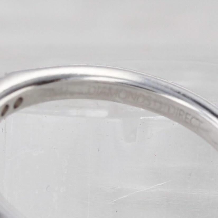 Fascia nuziale con diamante da 0,25 ct. in oro bianco 14k, misura 5,5 Anello anniversario impilabile in vendita 2