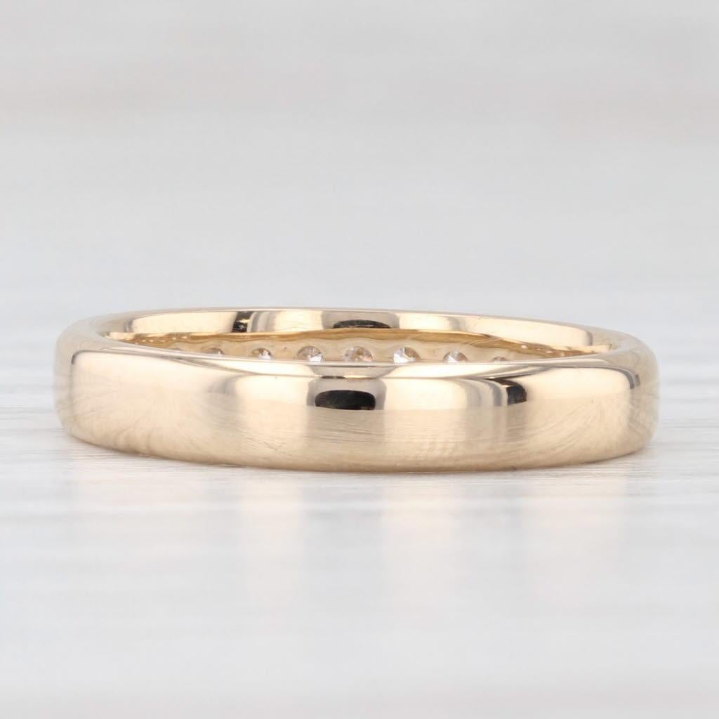 0.25ctw Diamond Wedding Band 14k Yellow Gold Size 7 Stackable Anniversary (Rundschliff) im Angebot