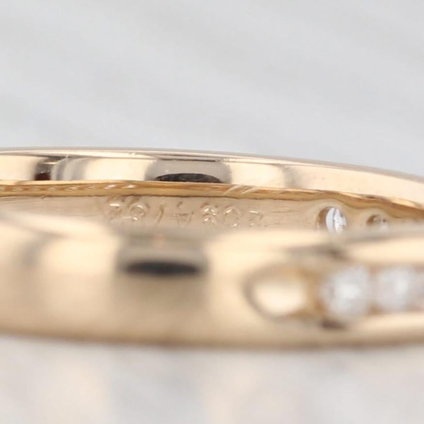 0.25ctw Diamond Wedding Band 14k Yellow Gold Size 7 Stackable Anniversary im Angebot 1