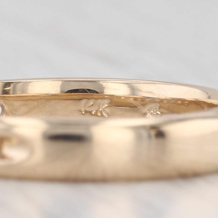 0.25ctw Diamond Wedding Band 14k Yellow Gold Size 7 Stackable Anniversary im Angebot 4