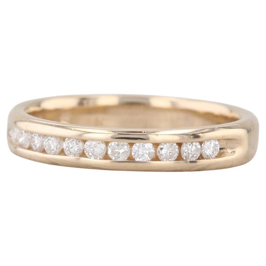 0.25ctw Diamond Wedding Band 14k Yellow Gold Size 7 Stackable Anniversary im Angebot