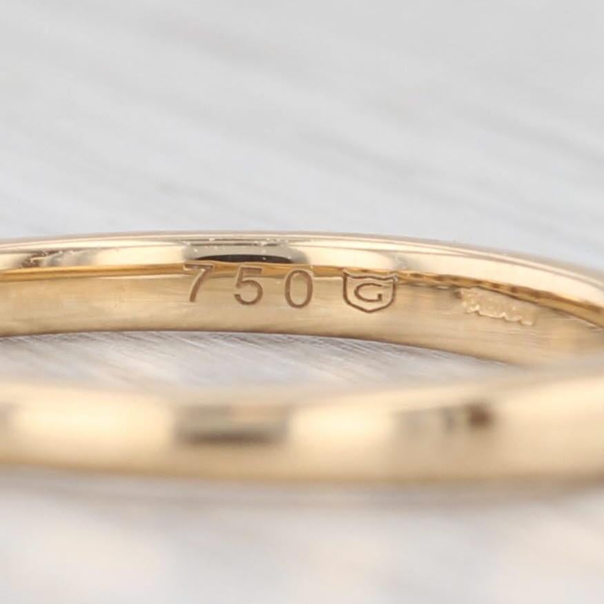 0.25ctw Diamond Wedding Band 18k Yellow Gold Size 7 Ring Stackable COA en vente 3