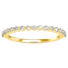 0.26 Carat Diamond 14K Yellow Gold Ring