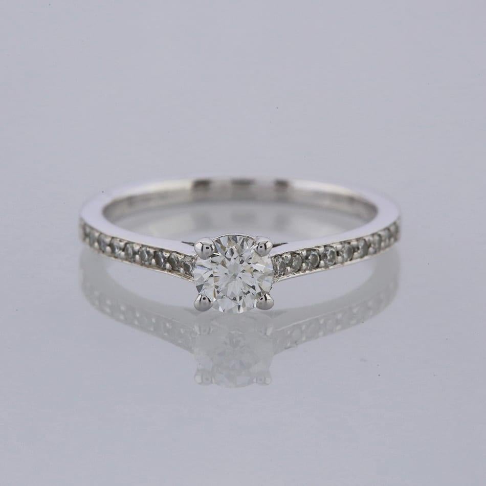 0.26 Karat Diamant Solitär-Ring im Zustand „Gut“ in London, GB