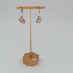 0.26 Carat Vs G Diamonds on 18 Carat Rose Gold Earrings