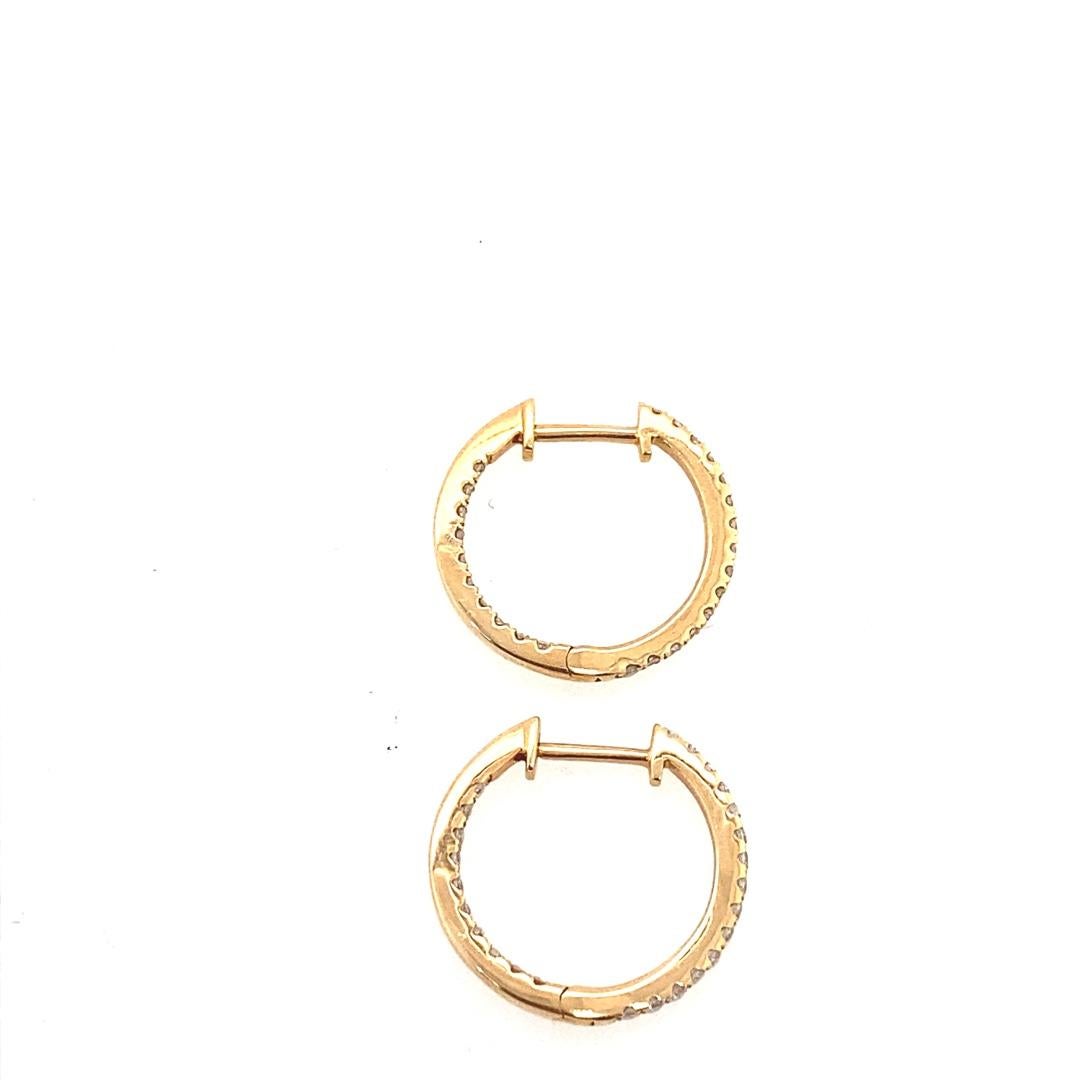 18ct Rose Gold Diamond Hoop Earrings, Set With 0.26ct of Round Diamonds, 15mm

Set With Round Brilliant Cut Diamonds Width: 15mm

Additional Information:
Total Diamond Weight: 0.26ct
Diamond Colour: G/H
Diamond Clarity: SI
Total Weight: 1.6g 