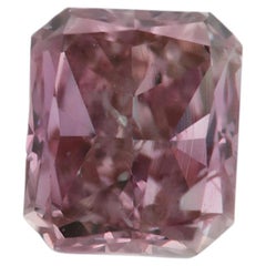 0.26ct Pink Diamond - Natural Loose Fancy Purple Pink Color GIA VS2 Radiant