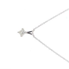 0.26ct Round Brilliant Cut Diamond Pendant with Chain in 18ct White Gold