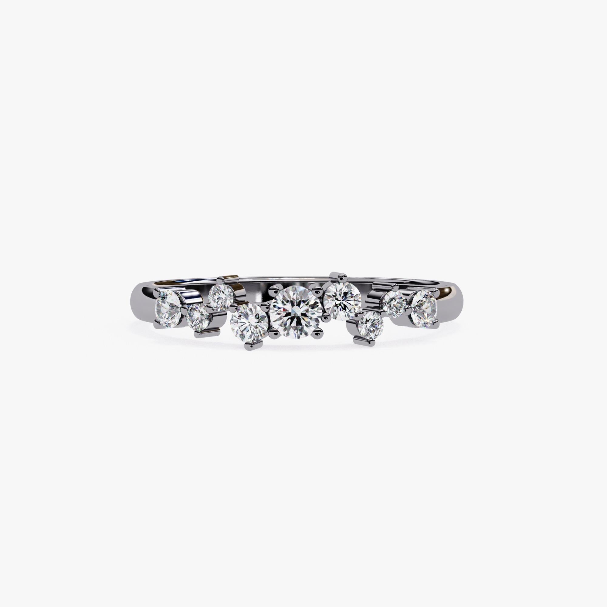 0.27 carat Diamond, 14K Gold Star, Constellation Ring For Sale 2