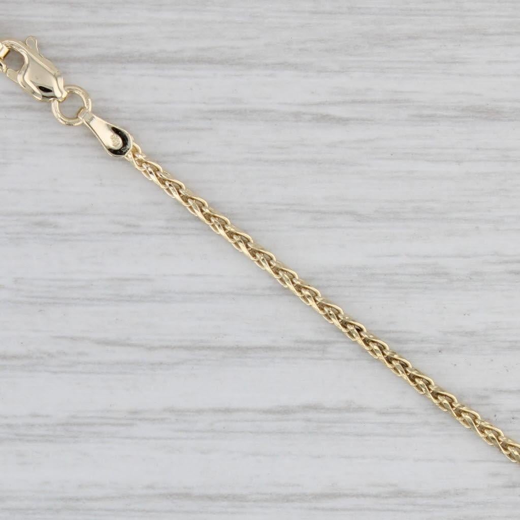 0.27ctw Diamond V Necklace 10k Yellow Gold 18.75