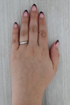 0.27ctw Diamond Wedding Band 950 Platinum Stackable Ring Size 6.5