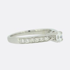 0.28 Carat Diamond Solitaire Engagement Ring
