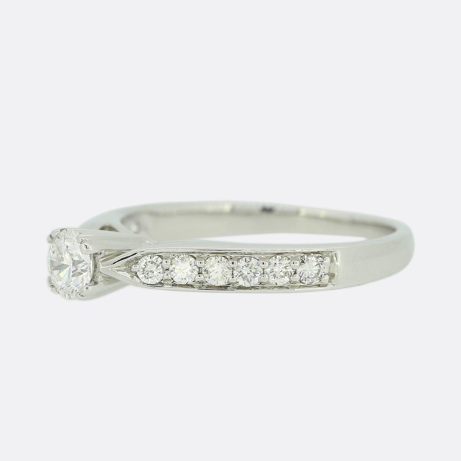0.28 Karat Diamant Solitär Verlobungsring im Zustand „Gut“ im Angebot in London, GB