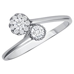 0.28 Carat Flower Inspired Natural Diamond Band