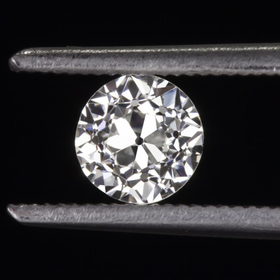 Women's or Men's GIA Certified Emerald Art Deco Ring Diamond Old Mine European Cut