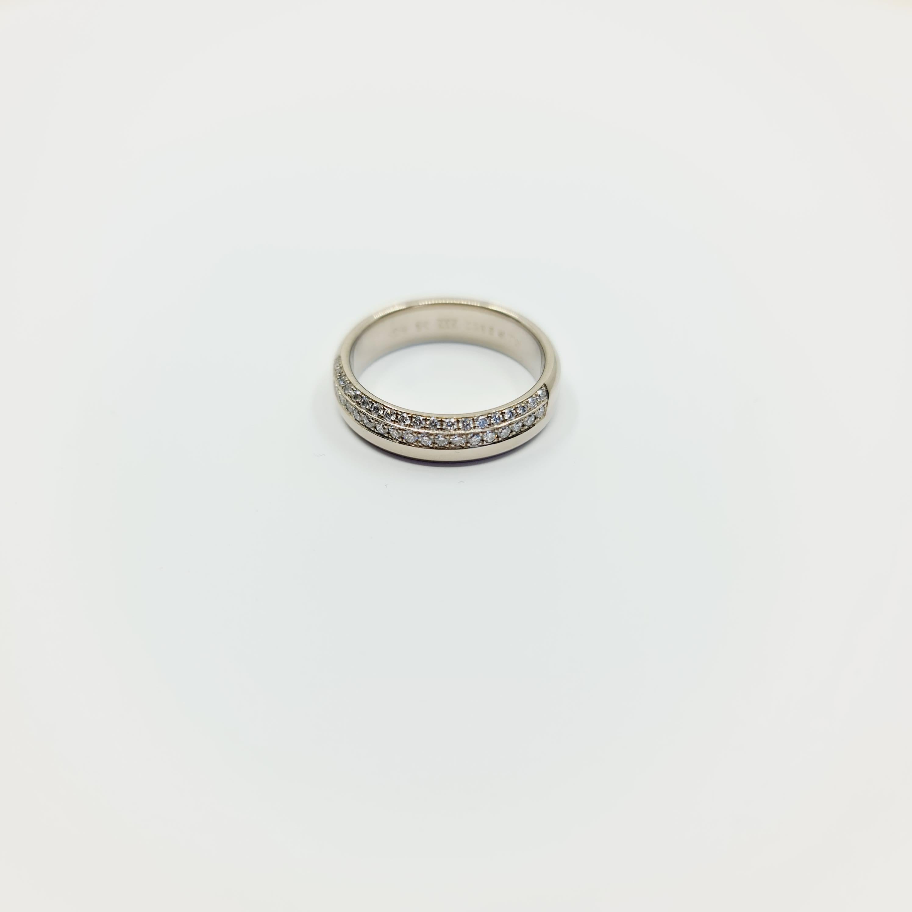 0.285 Carat Diamond Ring G/VS 14k White Gold, Brilliant Cut Pave Diamonds Pour femmes en vente