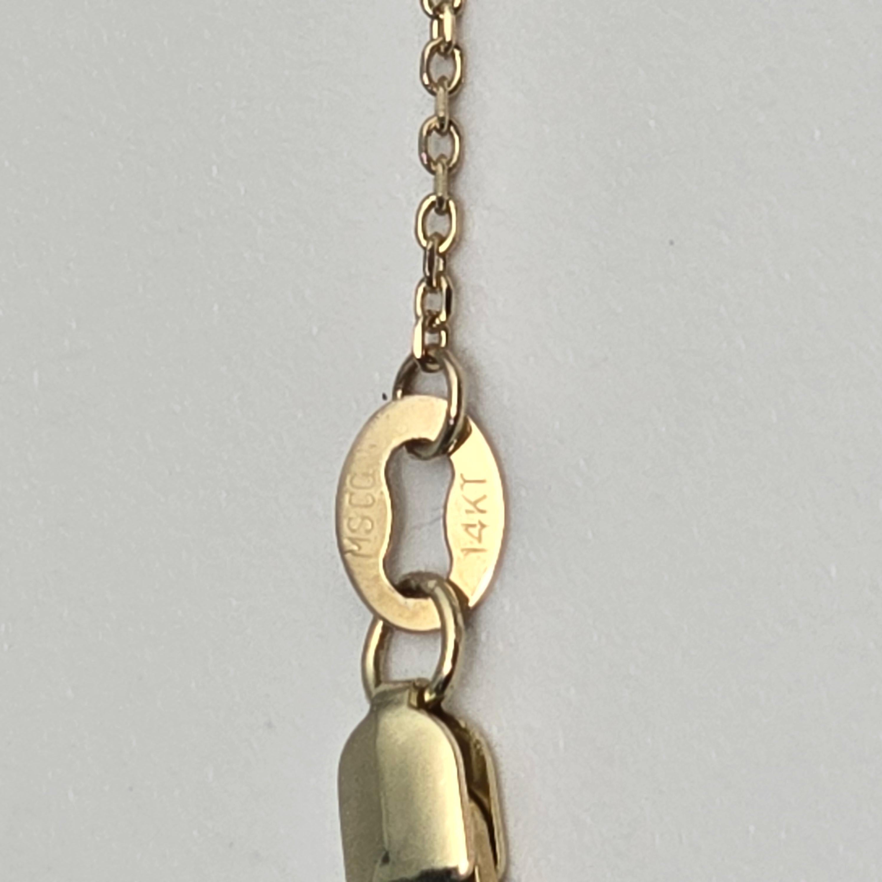 0,28ct Lünette Set Solitär Diamant Anhänger Halskette 14 Karat Gelbgold im Angebot 3