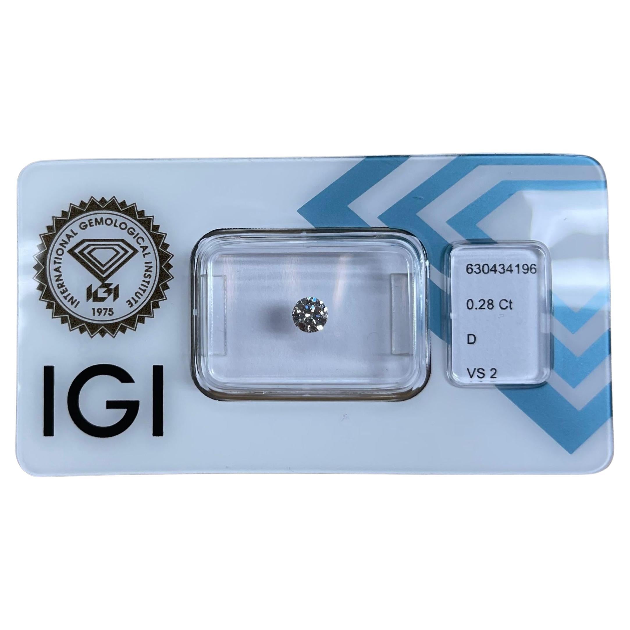 0.28CT IGI Certified Round Brilliant For Sale