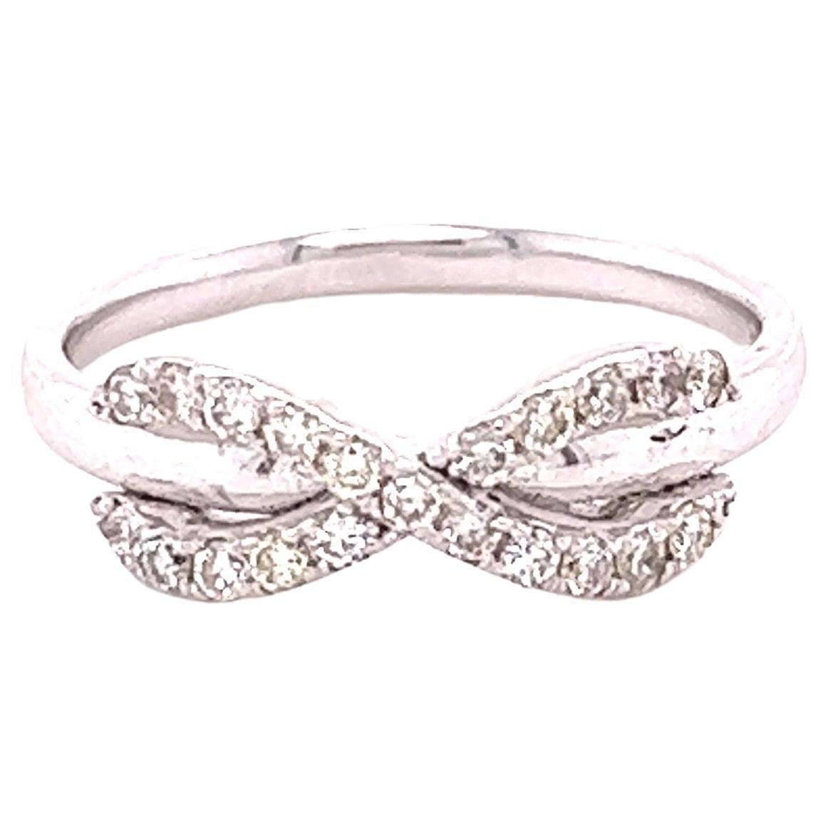 0.29 Carat Diamond 14 Karat White Gold Ring For Sale