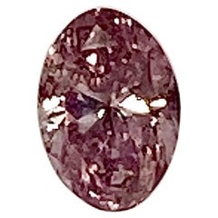 Diamante de corte ovalado de 0,29 quilates Diamante Argyle Rosa Suelto Certificado GIA FPP