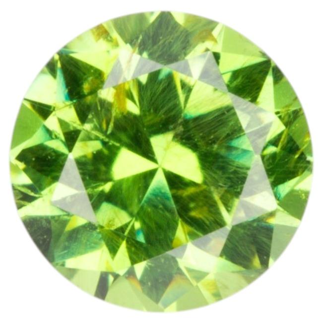 0.29 ct, Faceted Russian demantoid garnet For Sale