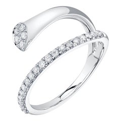 0,29ct Runder Brillantschliff Diamant Wickelring